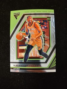 Malaki Branham 2022-23 Panini Flux Silver Prizm Rookie RC #219 Spurs