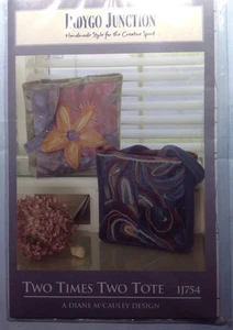 Indygo Junction Two Times Two Tote Bag Pattern Diane McCauley Sewing IJ754 NEW - Picture 1 of 1
