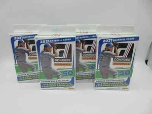 Menge 4 2021 Donruss Baseball Aufhänger Boxen Fabrikversiegelt 50 Karten pro Box Neu in Verpackung! - Bild 1 von 1
