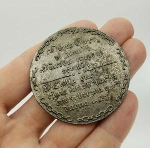 GROSSE 1814 Schlacht um Leipzig Sieg über Napoleon I. Vertrag von Paris Fe Münzmedaille - Bild 1 von 7