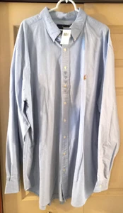 Ralph Lauren Polo Classic Button down Dress Shirt Light Blue Size 3LT NWT - Picture 1 of 2