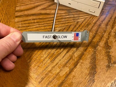 Socket 7 CPU Turbo Toggle Switch with Bracket (Brand New - Made in USA) - Image 1 of 4