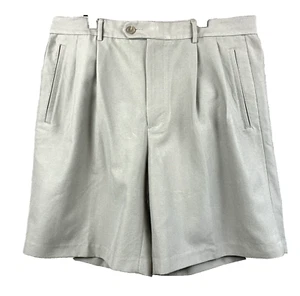 CUTTER & BUCK Chino Shorts Men's 36 x 8.5 Gray Pleated Front Golf Classiccore - Picture 1 of 15