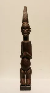 CONGO old african fetich figure ancien statue d'afrique YAKA africa afrika - Picture 1 of 9
