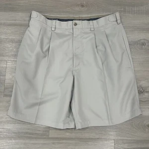 Grand Slam Golf Shorts Men 36 Bermuda Ivory Sport Zip Fly Pockets - Picture 1 of 11