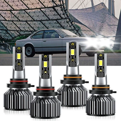 9005+9006 Kit de bombillas LED CSP faros combo haz alto bajo para BMW L6 1987-1987 Foto 1 de 4