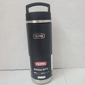 Thermos 24 oz Bouteille d'eau isolée à visser en acier inoxydable Icon chaude ou froide - Photo 1/3