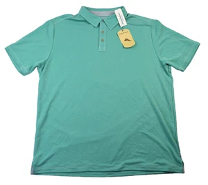 Polo de surf Tommy Bahama Shoreline Atlantis verde azulado para hombre XL nuevo con etiquetas - Imagen 1 de 12