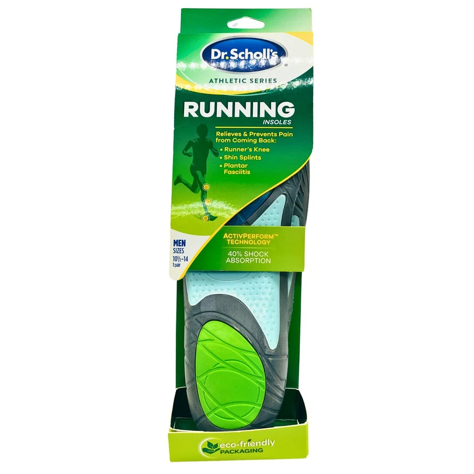 Plantillas de running Dr. Scholl’s para hombre tallas 10,5–14 – 1 par – nuevas Foto 1 de 2