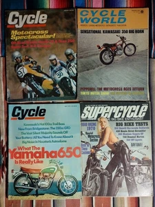 Vintage Cycle Magazine Jan May 1970 Supercycle Popular Cycle World Lot of 5 Used - Bild 1 von 9