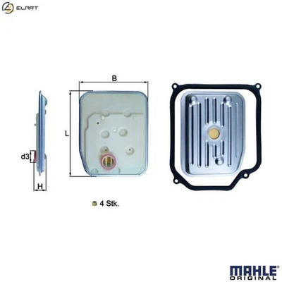 HYDRAULIC FILTER AUTOMATIC TRANSMISSION HX 147KIT1 FOR SKODA OCTAVIA/Combi/Van - Image 1 of 4