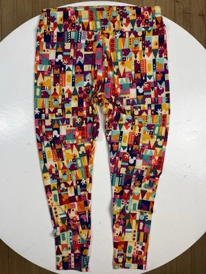 Leggings femininas Disney Mickey & Minnie Mouse LuLa Roe tamanho TC2 multicolor - Imagem 1 de 4