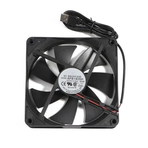 14x14CM CPU Cooling Fan Replacement DC5V 1800RPM PC Cooler Radiator Exhaust Fan - Afbeelding 1 van 8