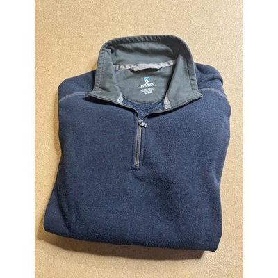 Мужской пуловер Kuhl на четверть молнии флисовый свитер повседневный для улицы синий серый - Изображение 1 из 4