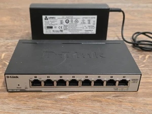 D-Link DGS-1100-08P 8 Port Gigabit PoE Power Over Ethernet Switch W/AC Adapter - Bild 1 von 3
