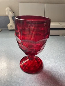 Viking Georgian Ruby Red Glass 6900 Water Wine Goblet 5.6” Tall Stemmed lot 2 - Picture 1 of 1