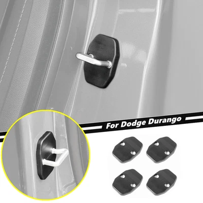 Kit de embellecedor de hebilla cubierta de cerradura de puerta de coche negro para Dodge Durango 2011-2026 Foto 1 de 4