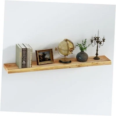  Плавающие полки Live Edge для спальни гостиной 48 дюймов - 1 полка натуральные - Изображение 1 из 4