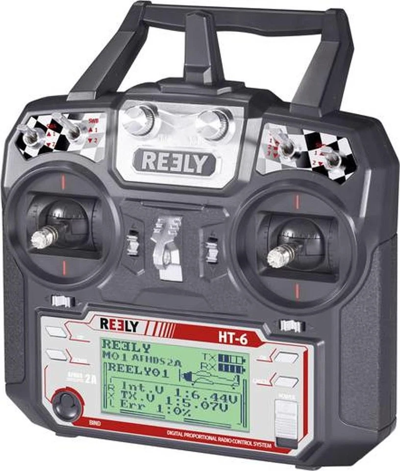 Reely HT-6 Hand Fernsteuerung 2,4 GHz Anzahl Kanäle 6 inkl. Empfänger Display864 - Bild 1 von 3