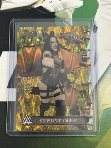 2025 WWE Topps Chrome Cactus Jack Stephanie Vaquer Gold Wave /50 - Picture 1 of 2