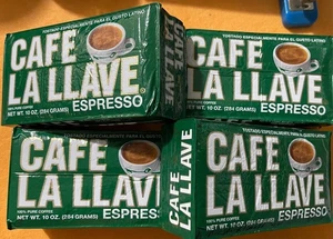 4 Cafe La Llave Ground coffee espresso Dark roast 10 oz each / - Picture 1 of 2
