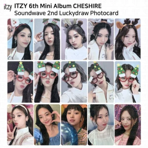 Tarjeta fotográfica ITZY 6º mini álbum Cheshire Soundwave 2º sorteo de la suerte versión benéfica - Imagen 1 de 52