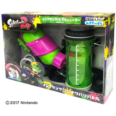 NINTENDO Water Gun Water Play Splatoon 2 Splashooter with Ink Tank Neon Green NEW JAPAN