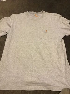 Carhartt Short Sleeve Pocket Tee Shirt Heather Gray Mens Xl Original Fit - Picture 1 of 3