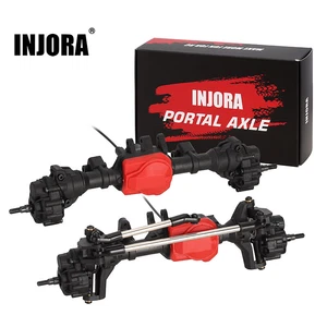 INJORA Front/ Rear Portal Differential Axle with lock for 1/10 RC Crawler TRX4 - Picture 1 of 23