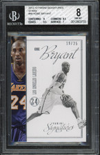 2012-13 Panini Signatures Stars #48 Kobe Bryant 19/25 *POP 1* BGS 8