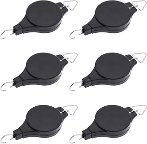 6 Pack Plant Pulley Retractable Hanger Easy Reach Plant Pulley Adjustable Height - Picture 1 of 12
