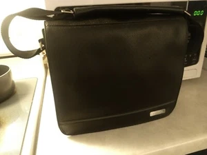 Bose Sound Dock Messenger Bag Carrying Case. Black Leather w/Straps. - Picture 1 of 5