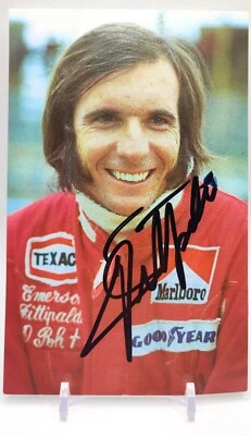 Fórmula 1, F1 Emerson Fittipaldi original firmada RARA POSTAL VINTAGE 10X15 Foto 1 de 2