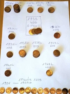1 and 2 Hungarian pennies - Picture 1 of 3