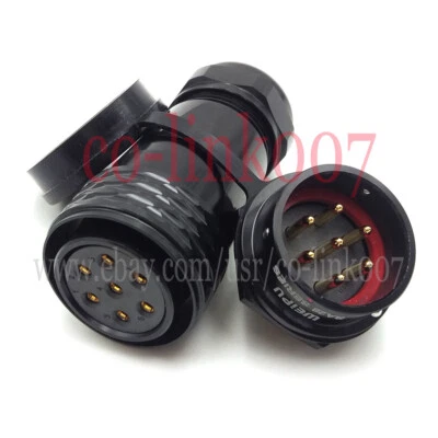 SA28 7Pin WEIPU Circular Waterproof IP67 Connector Plug Socket,Aviation Plug 25A - Image 1 of 4