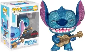 Funko Pop! Stitch w/ Ukulele #1044 Diamond Glitter Disney Lilo EE Exclusive - Picture 1 of 1