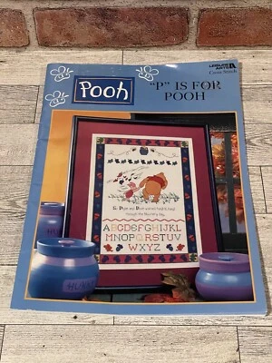 Leisure Arts #3089 Cross Stitch Disney P is for Pooh 21 Color Charts Winnie - Image 1 of 4