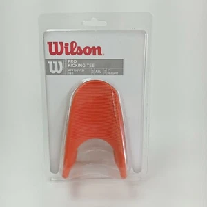 WILSON 1" PRO FOOTBALL KICKING TEE ORANGE RUBBER - Picture 1 of 3