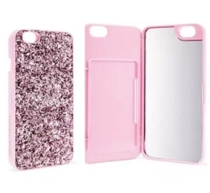 Victoria's Secret Pink Glitter with Mirror Iphone 5 /5S/5C Hard Case Cover NEW - Picture 1 of 2