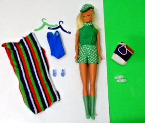 Vtg CLONE FASHION DOLL Barbie 11 1/2" light green eyes blonde hair outfits - Picture 1 of 5