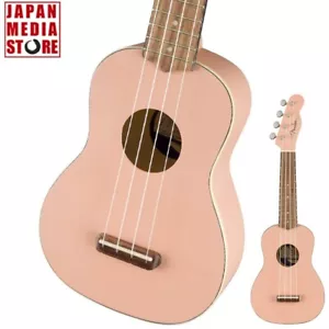 Fender Venice Soprano Uke Shell Pink Ukulele Brand NEW - Picture 1 of 8