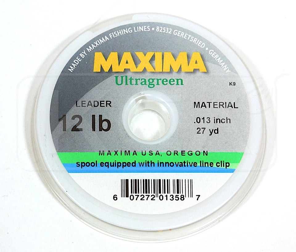 Material Máxima Ultragreen Leader & Tippet, verde musgo, 12 lb, 27 yardas BR14 Foto 1 de 1