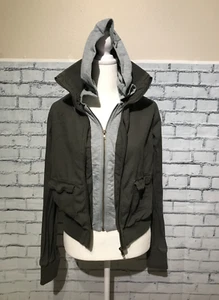Full Tilt Junior/Youth Olive Green Double Zip Hooded Jacket Coat Size M - Picture 1 of 23
