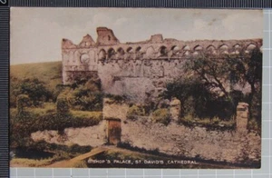 OLD POSTCARD ST.DAVID'S CATHEDRAL BISHOP'S PALACE - Picture 1 of 2