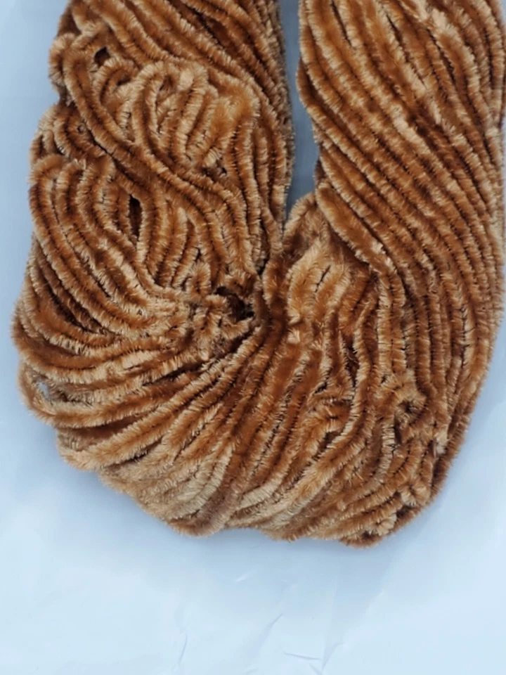 CAFÉ RAYÓN CHENILLA Paquete de 5 yardas Mosca y Plantilla Material de atar Tú eliges Talla Foto 1 de 1