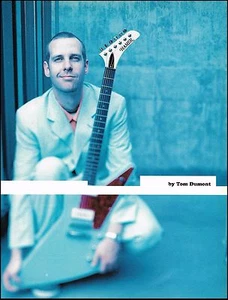 No Doubt Tom Dumont Hamer Standard Explorer guitar 8x11" pin-up photo print - Picture 1 of 3