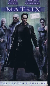 The Matrix VINTAGE VHS Cassette Keanu Reeves Laurence Fishburne - Picture 1 of 1