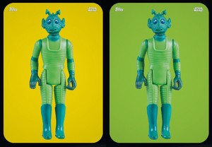 DIGITAL CARD Star Wars Trader Out of The Box 2017 - Greedo - Yellow & Green