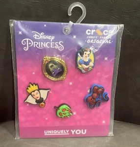 Disney Princess Uniquely You Snow White Jibbitz Original 5 Pck Crocs Shoe Charms - Picture 1 of 6