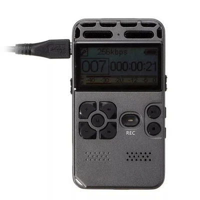 64GB Rechargeable LCD Digital Audio Sound Voice Recorder Dictaphone MP3 Player - Image 1 of 4